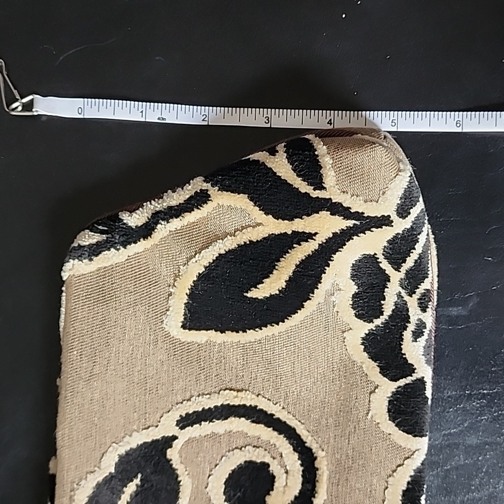 Offhand Designs Black and Tan Tapestry Clutch - Picture 10 of 10